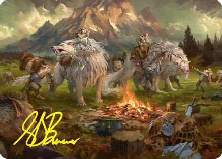 Mount Gundabad Mobilizes Art Card (Gold-Stamped Signature) (ASHOB-054)