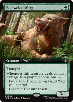 Bejeweled Warg (Extended Art) (HOB-305) (Foil)