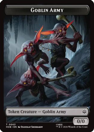 Goblin Army (0003) // Wolf Double-Sided Token (HOB-3 // 9) (Foil)