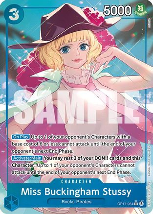 Miss Buckingham Stussy (Alternate Art) (OP17-054) (Foil)