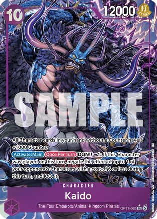 Kaido (063) (Alternate Art) (OP17-063) (Foil)