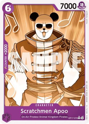 Scratchmen Apoo (Pandaman Art) (OP17-070) (Foil)