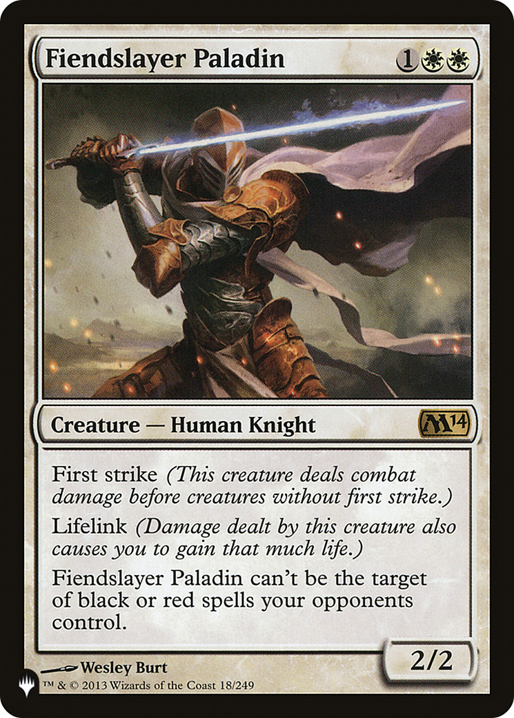 Fiendslayer Paladin (LIST-M14-18)