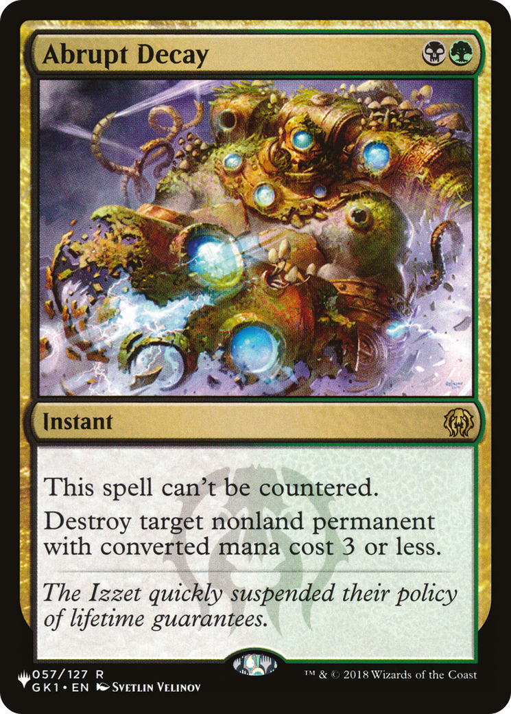 Abrupt Decay (LIST-GK1-57)