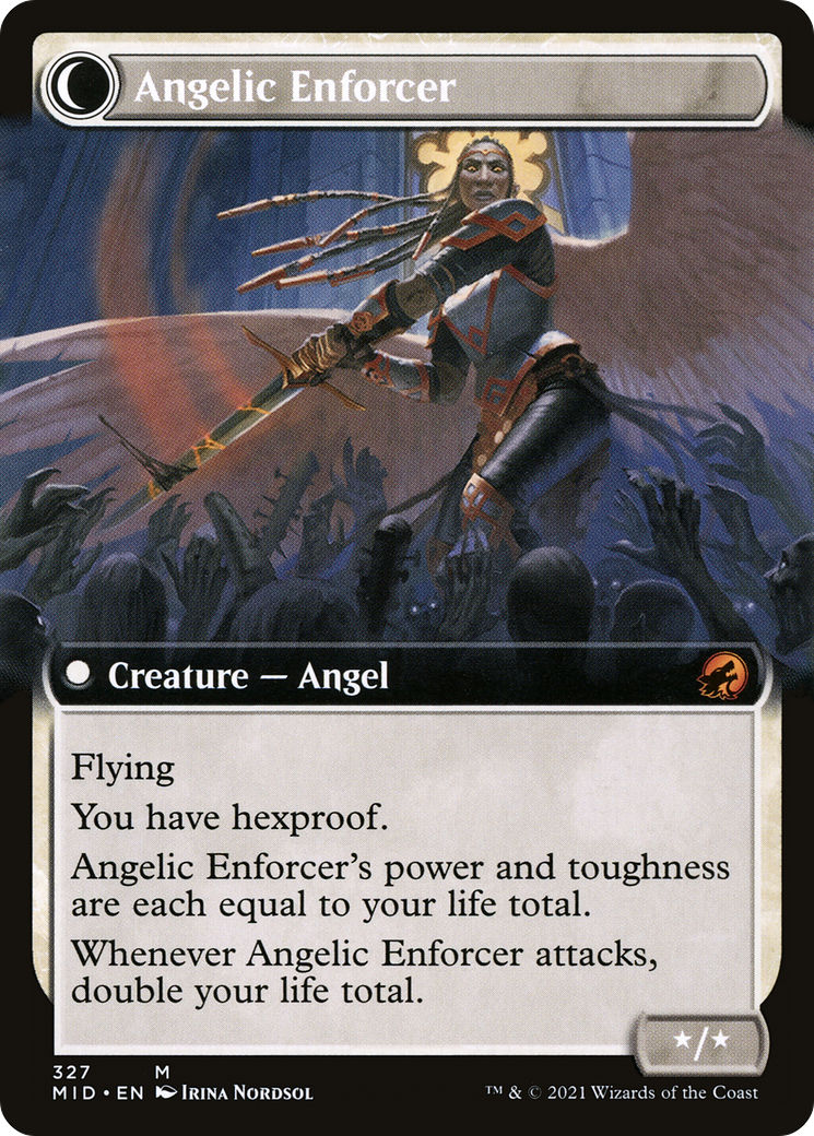 Enduring Angel // Angelic Enforcer (MID-327) (Extended Art)