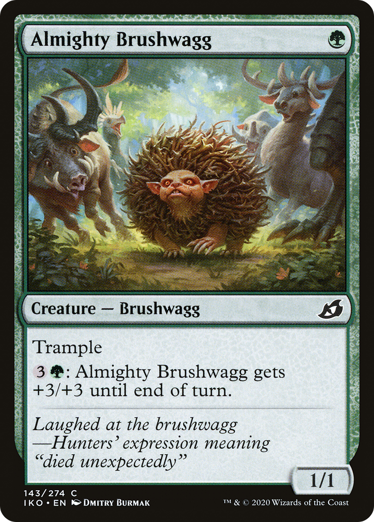 Almighty Brushwagg (IKO-143) (Foil)