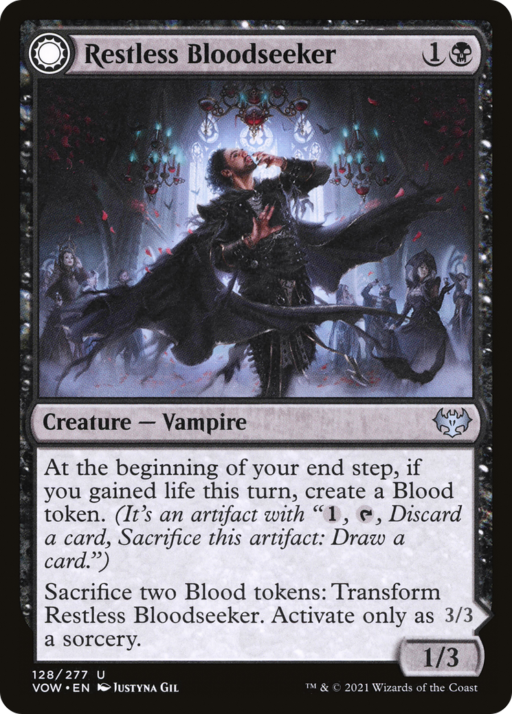 Restless Bloodseeker // Bloodsoaked Reveler (VOW-128)