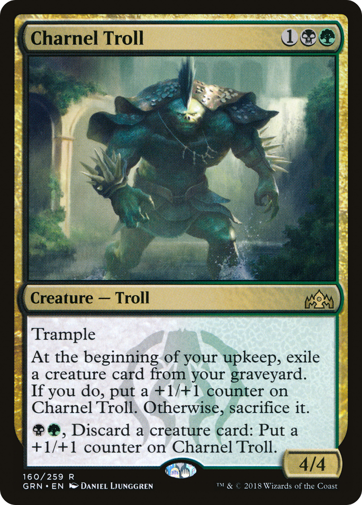 Charnel Troll (GRN-160) (Foil)
