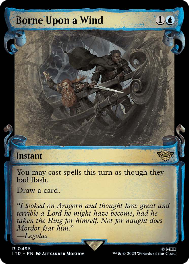Borne Upon a Wind (LTR-495) (Showcase) (Scroll) (Foil)