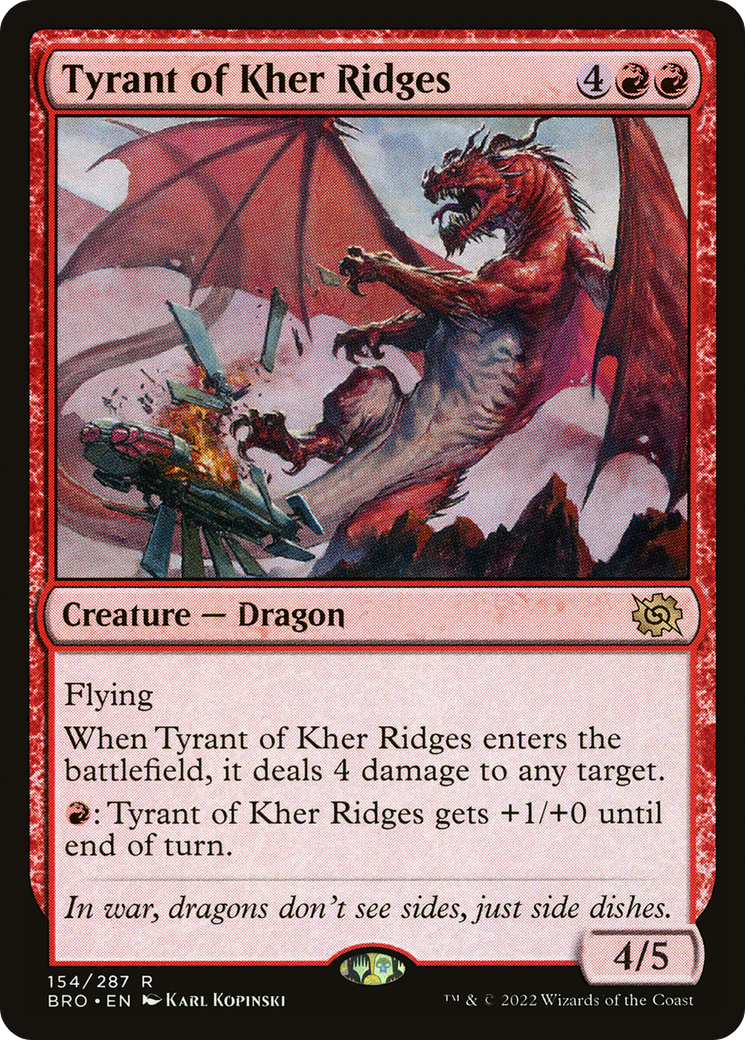 Tyrant of Kher Ridges (BRO-154) (Foil)
