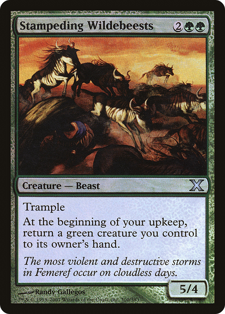 Stampeding Wildebeests (10E-300★) (Foil)