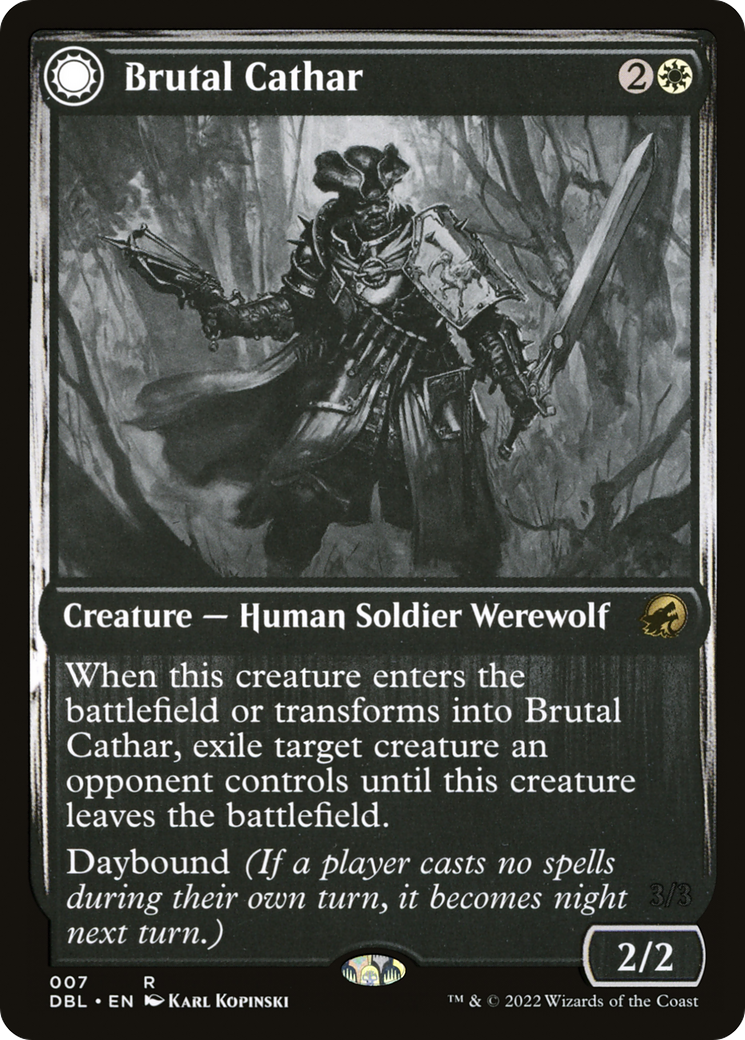 Brutal Cathar // Moonrage Brute (DBL-007)