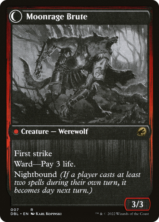 Brutal Cathar // Moonrage Brute (DBL-007) (Foil)