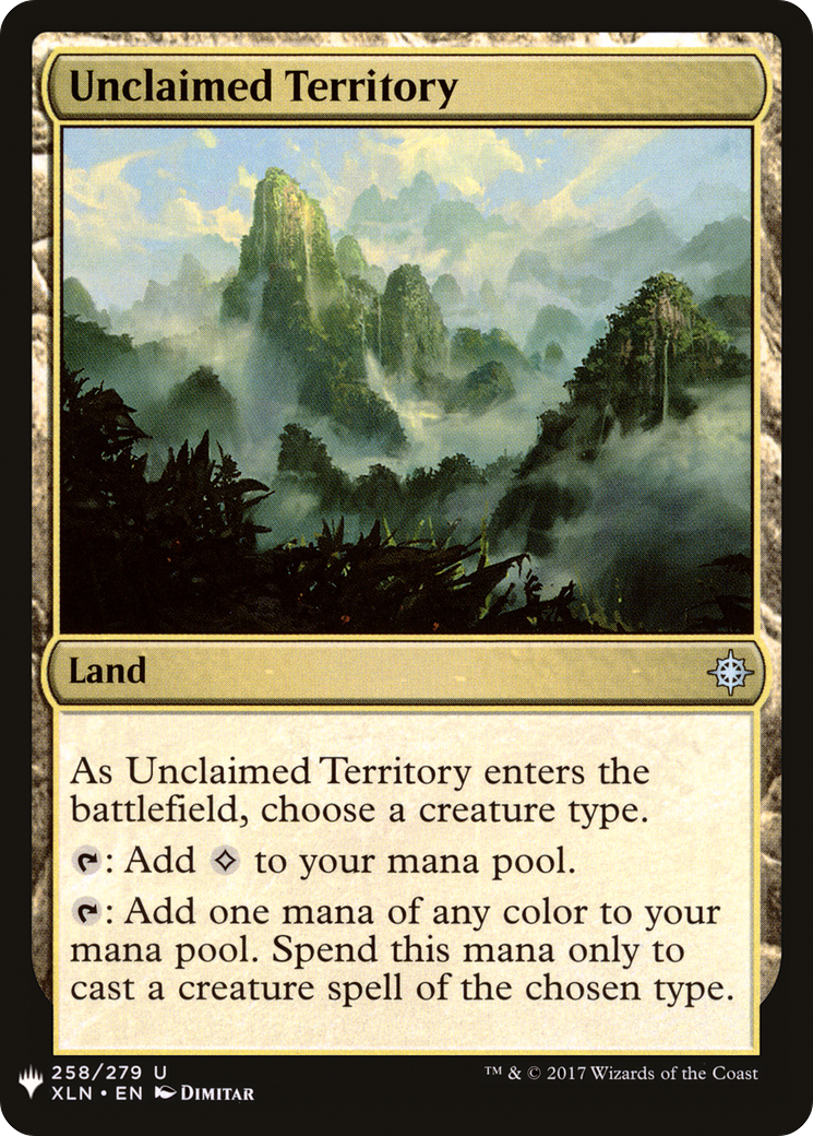 Unclaimed Territory (LIST-XLN-258)