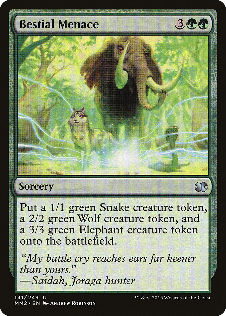 Bestial Menace (MM2-141) (Foil)