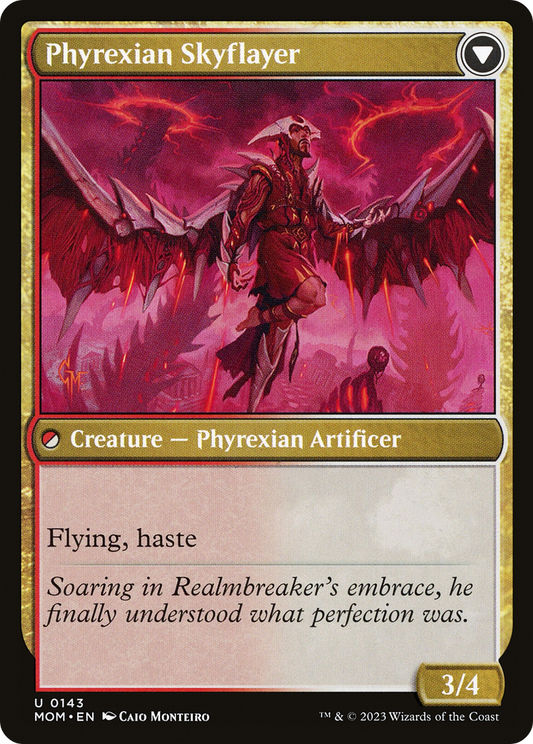 Harried Artisan // Phyrexian Skyflayer (MOM-143) (Foil)