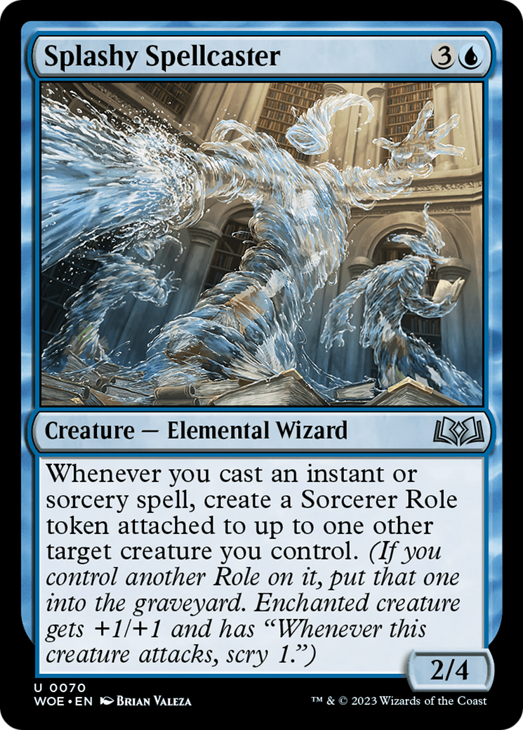 Splashy Spellcaster (WOE-070) (Foil)
