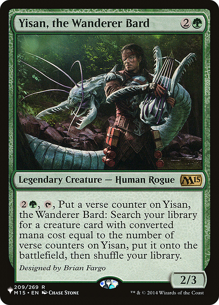 Yisan, the Wanderer Bard (LIST-M15-209)