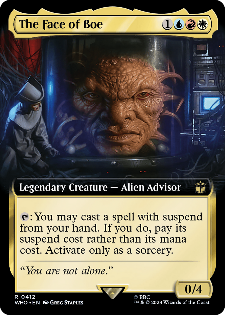 The Face of Boe (WHO-412) (Extended Art) (Foil)