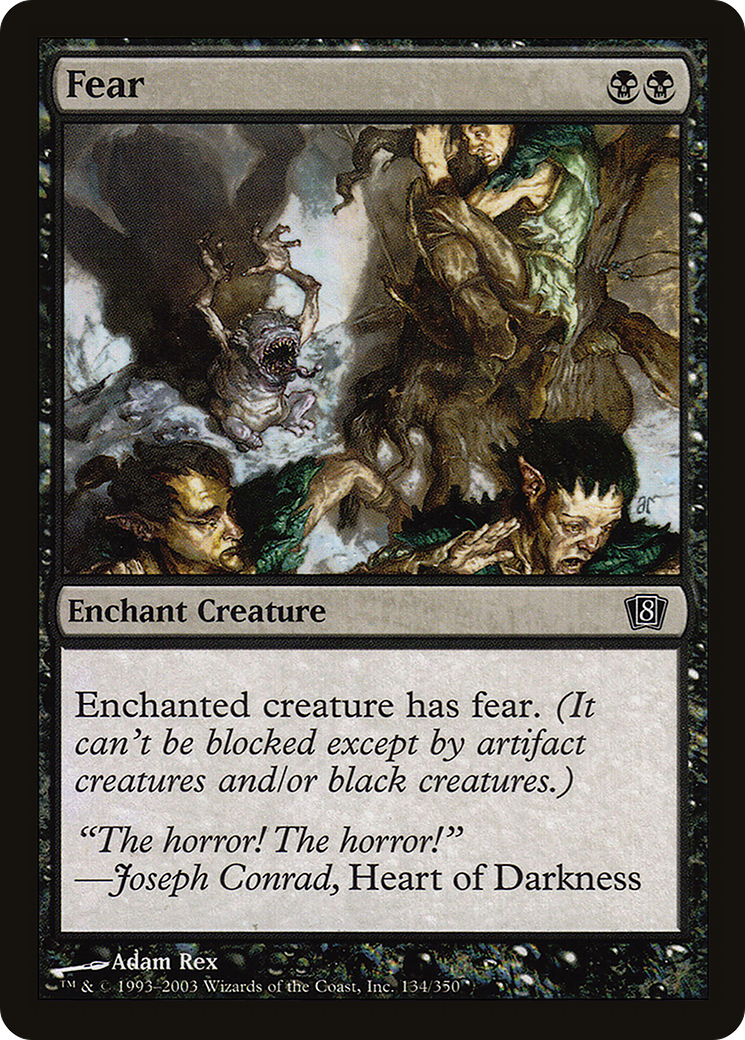 Fear (8ED-134★) (Foil)