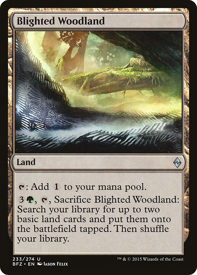 Blighted Woodland (BFZ-233) (Foil)