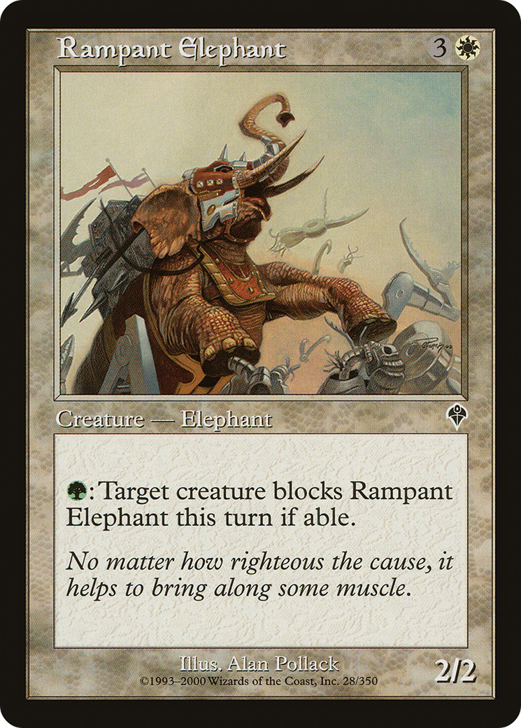 Rampant Elephant (INV-028) (Foil)