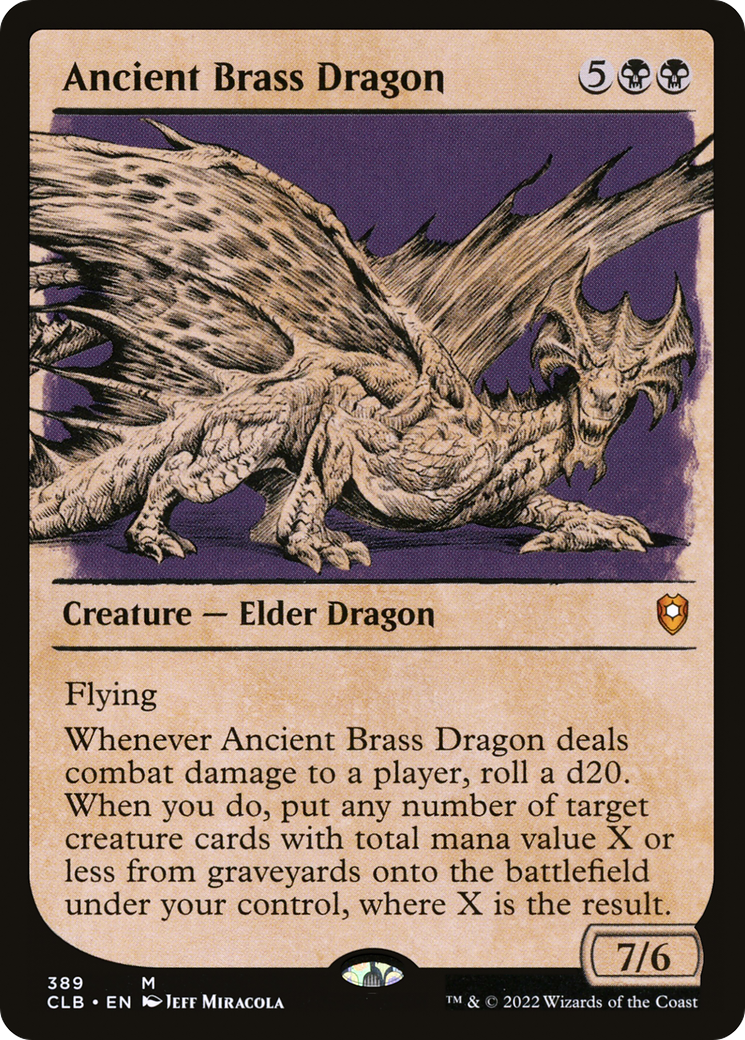Ancient Brass Dragon (CLB-389) (Showcase) (Foil)