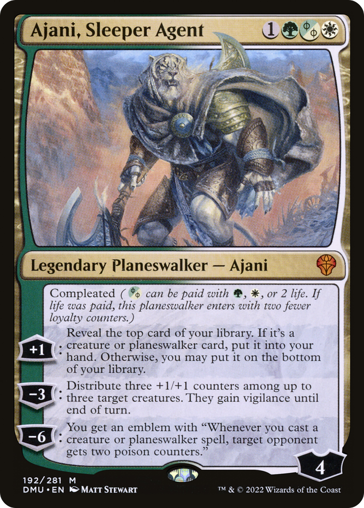 Ajani, Sleeper Agent (DMU-192) (Foil)