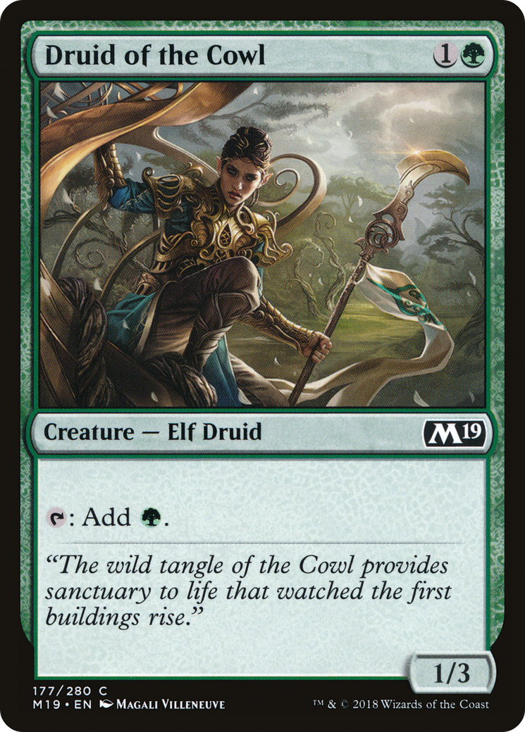 Druid of the Cowl (M19-177) (Foil)