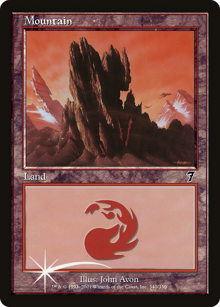 Mountain (340) (7ED-340★) (Foil)
