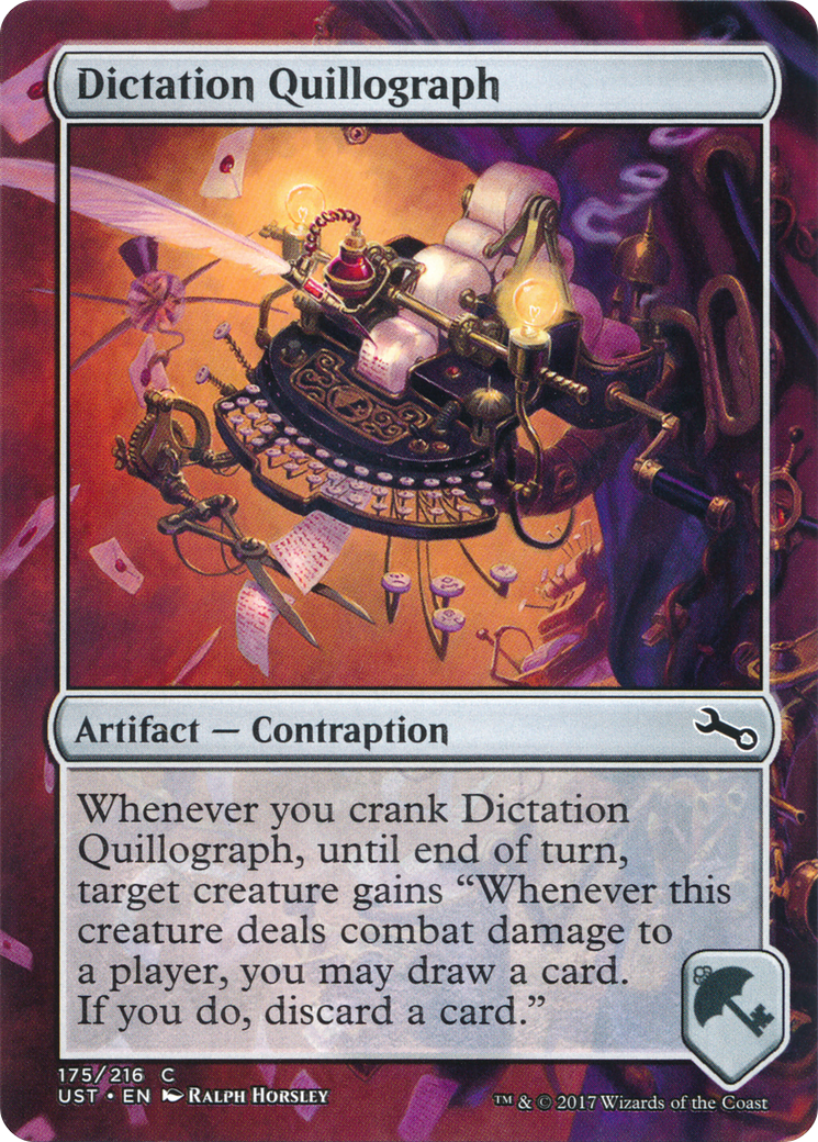 Dictation Quillograph (UST-175) (Borderless) (Foil)