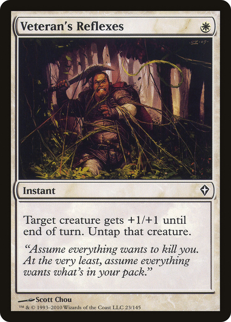 Veteran's Reflexes (WWK-023) (Foil)