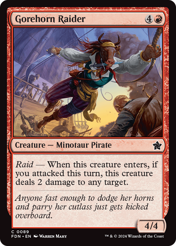 Gorehorn Raider (FDN-089) (Foil)