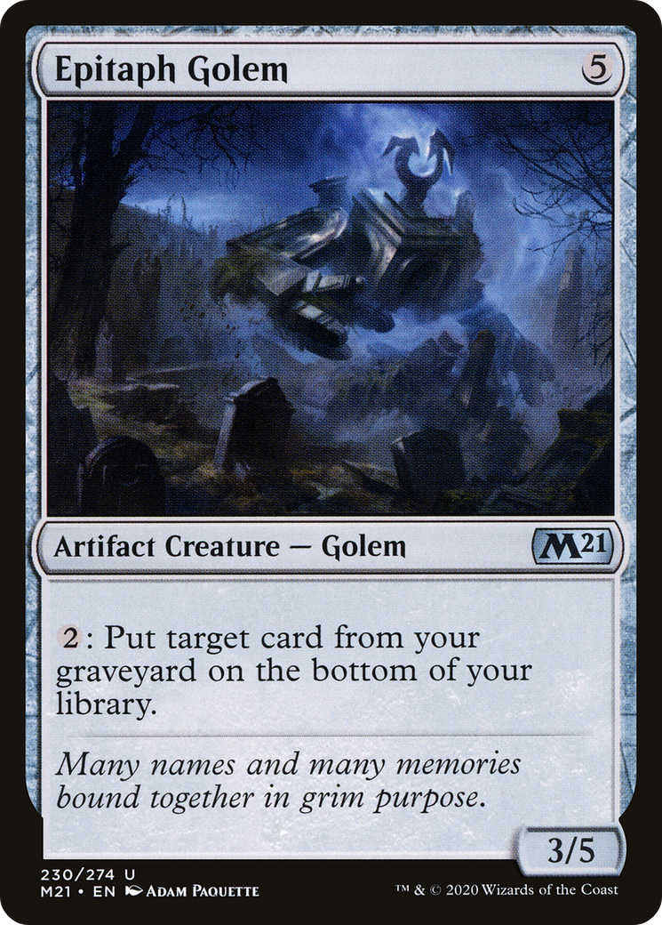 Epitaph Golem (M21-230)