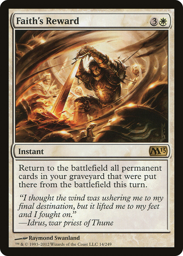 Faith's Reward (M13-014)