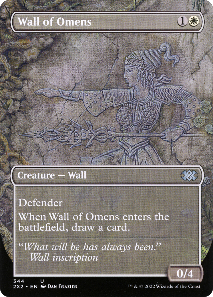 Wall of Omens (2X2-344) (Borderless) (Foil)