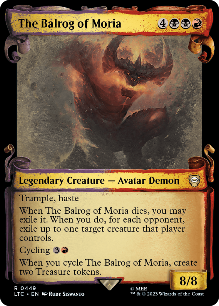 The Balrog of Moria (LTC-449) (Showcase) (Scroll)