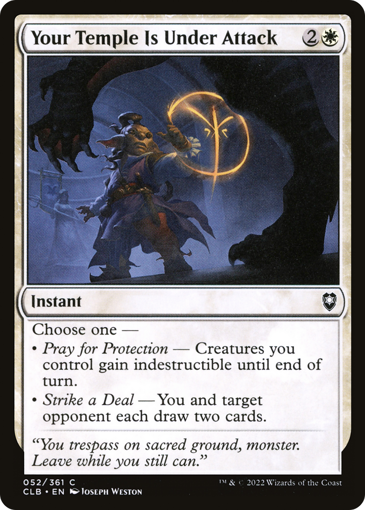 Your Temple Is Under Attack (CLB-052) (Foil)