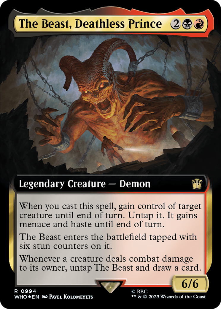 The Beast, Deathless Prince (WHO-994) (Extended Art) (Surge Foil)