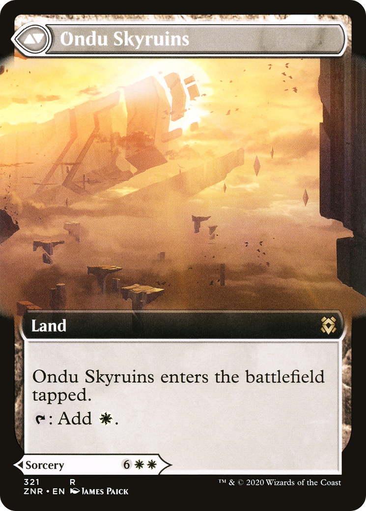Ondu Inversion // Ondu Skyruins (ZNR-321) (Extended Art) (Foil)