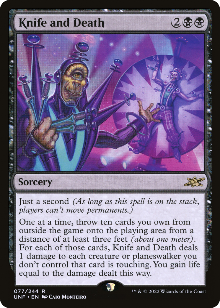 Knife and Death (UNF-077) (Foil)