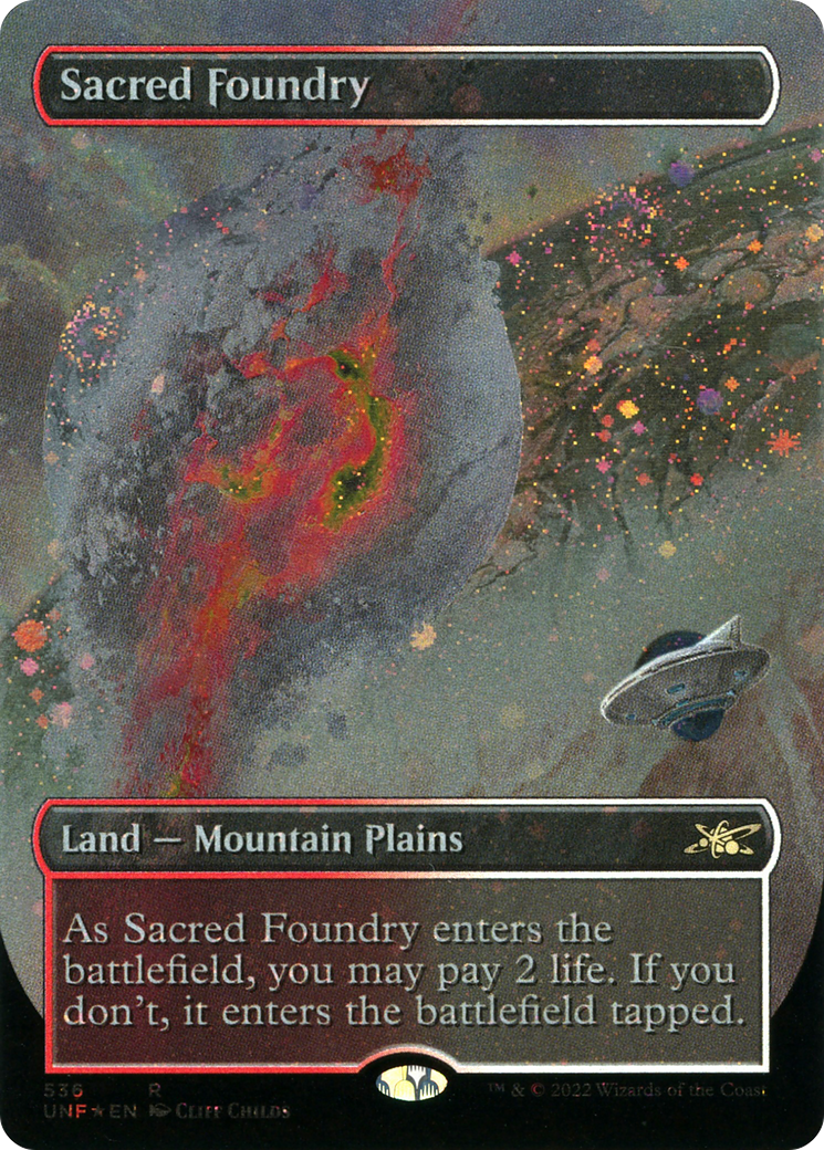 Sacred Foundry (UNF-536) (Borderless) (Galaxy Foil)