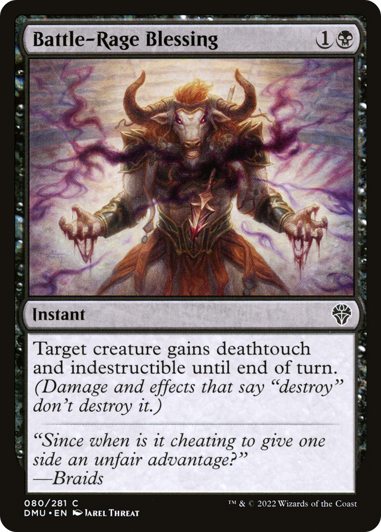 Battle-Rage Blessing (DMU-080) (Foil)