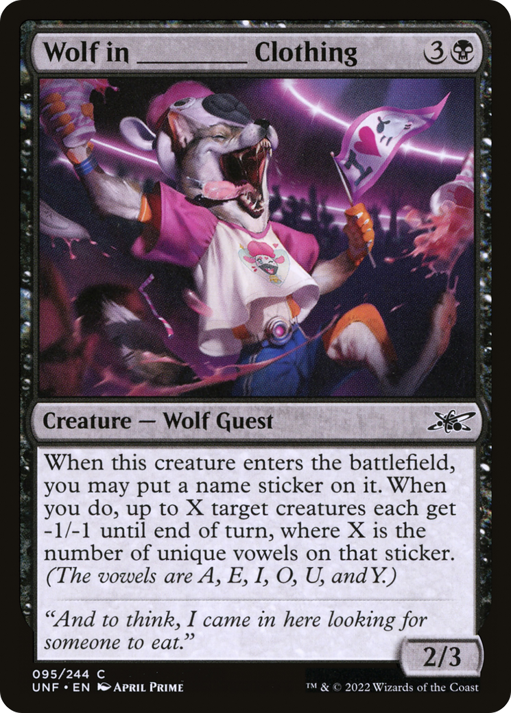 Wolf in _____ Clothing (UNF-095)