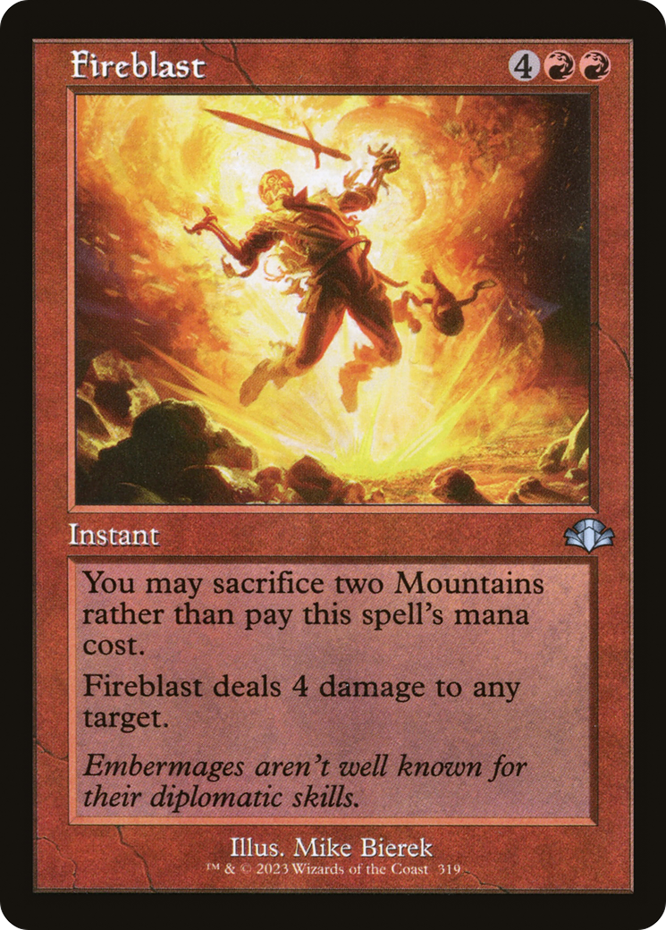 Fireblast (DMR-319) (Foil)
