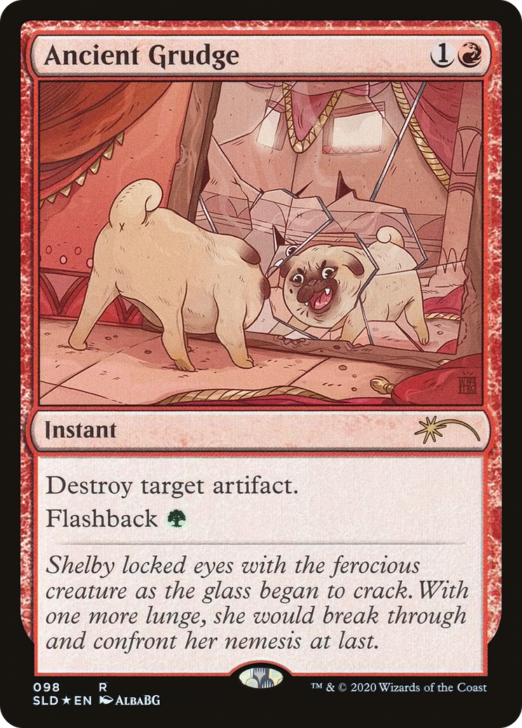 Ancient Grudge (SLD-098) (Foil)