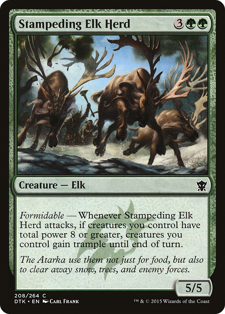 Stampeding Elk Herd (DTK-208) (Foil)