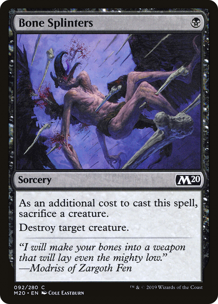 Bone Splinters (M20-092) (Foil)