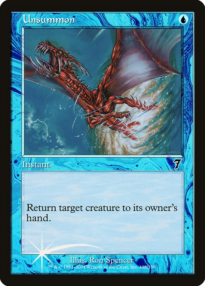 Unsummon (7ED-108★) (Foil)