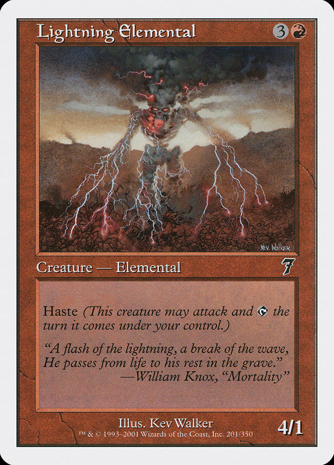Lightning Elemental (7ED-201)
